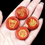 Амулет от Червен Яспис за Управление на Стихиите и Елементите