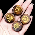 Амулет от Тигрово Око за Управление на Стихиите и Елементите