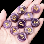 Амулет от Аметист с Планетарни Символи