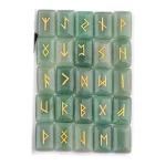 Руни от Авантюрин за Защита и Гадаене 25 бр.