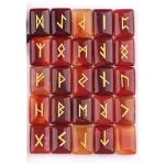 Руни от Карнеол за Защита и Гадаене 25 бр.