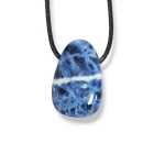 Висулки и Медальони от Содалит Поничка Кожичка с черен цвят