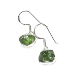 Обици Молдавит със Сребро 925