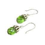 Обици Султанит със Сребро 925 Ръчна Филигранна Изработка