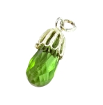 Медальон Султанит със Сребро 925 Ръчна Филигранна Изработка