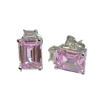 Обици Морганит и Циркон със Сребро 925 и Родий