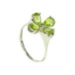 Пръстен Хризолит, Оливин, Перидот със Сребро 925