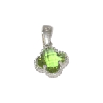 Медальон Султанит със Сребро 925 Ръчна Филигранна Изработка