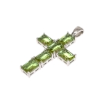 Медальон Султанит със Сребро 925 и Родий