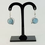 Обици Аквамарин, Сребро 925/1000