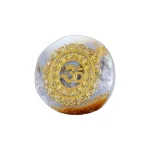 Ахатова Плочка с Позлатен Знака "OM"