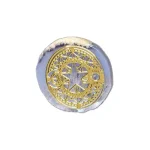 Ахатова Плочка с Позлатен "Пентаграм"