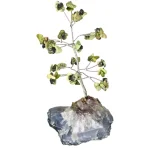 Дръвче на Живота със Серпентинит върху Аметистова Друза или Друза от Планински Кристал