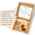 Комплект Зодиакални Камъни за зодия Близнаци + Селенитов Кристал за Изчистване