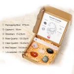 Комплект Зодиакални Камъни за зодия Скорпион + Селенитов Кристал за Изчистване