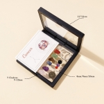 Комплект Ключодържател Зодиакални Камъни за зодия Рак + Минерали за 7-те Чакри