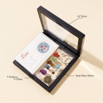 Комплект Ключодържател Зодиакални Камъни за зодия Лъв + Минерали за 7-те Чакри