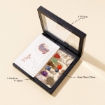 Комплект Ключодържател Зодиакални Камъни за зодия Дева + Минерали за 7-те Чакри