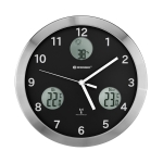 Стенен часовник Bresser MyTime io 30 см, черен