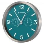 Стенен часовник термо/хигро Bresser MyTime DCF 25 cm, бензин син