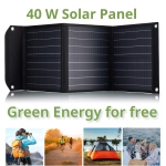 Мобилно слънчево зарядно устройство Bresser 40 вата с USB