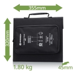 Мобилно слънчево зарядно устройство Bresser 40 вата с USB