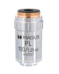 Планахроматичен обектив с корекция до безкрайност MAGUS MP100 OIL 100x/1,25 ∞/0,17