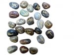 Руни за гадаене от естествен камък  - 25 брояс тълкование на символите