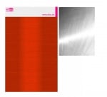 Алуминиево фолио, 20 х 30 см / 0,15 мм, 3 бр., двуцветно - червено и сребристо