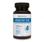ВИТАМИН В6 - участва в производството на енергия, поддържа клетъчния метаболизъм -  таблетки 100 мг. х 100 броя, BIOVEA