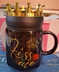 Луксозна керамична чаша с капак-корона