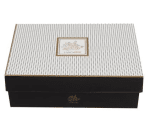 Комплект 2 чаши - черно и бяло на точки