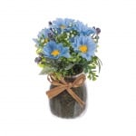 Аранжировка букет сини цветя