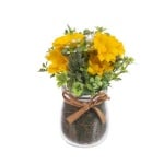 Аранжировка букет жълти цветя - 13 см