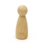 Дървена фигура (кукла) 58x25 мм цвят дърво