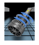 Комплект от 2 броя LED ЛЕД диодни крушки H4 Х4 12V 120W 13000lm за фарове Canbus без грешки 6000К къси/дълги
