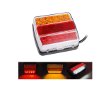 Комплект LED Лед Диодни Стопове 12V с Магнит и Окабеляване, 5 Функции, за Ремаркета, Колесари, Платформи, МПС