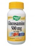 ГЛЮКОЗАМИН HCL - подобрява подвижността на ставите - капсули 500 мг. х 90, NATURE'S WAY