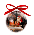 Коледна топка с 14 късмета /прозрачна ПВЦ/