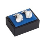 Копчета за ръкавели - нереждаема стомана и седеф - 1.8 * 1.8 см