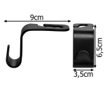 Закачалка с кука за чанта багаж дрехи с прикрепване към подглавниците на седалката на автомобила