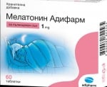 МЕЛАТОНИН АДИФАРМ - за здрав сън и дълга младост - таблетки 1 мг. х 60, ADIPHARM