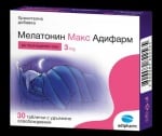 МЕЛАТОНИН МАКС - за здрав и спокоен сън - таблетки 3 мг. х 30, ADIPHARM