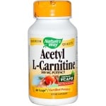 АЦЕТИЛ L - КАРНИТИН -  поддържа умствената дейност, подпомага функциите на нервната система - капсули 500 мг х 60, NATURE'S WAY