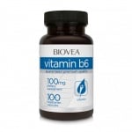 ВИТАМИН B6 - подкрепя развитието и нормалното функциониране на мозъка -  таблетки 25 мг. х 90, BIOVEA
