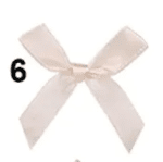 Панделка сатен - широчина 1 см., 24 броя в опаковка