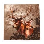 Салфетка за декупаж Ambiente 33x33 см трипластова Deer Couple brown -1 брой
