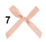 Панделка сатен - широчина 0,6 см., 24 броя в опаковка