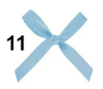 Панделка сатен - широчина 0,6 см., 24 броя в опаковка