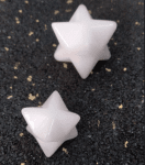 Звезден Тетраедър - бял кварц - малък - 20 / 20 мм